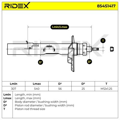 Amortyzator RIDEX 854S1417 854S1417 - foto 5