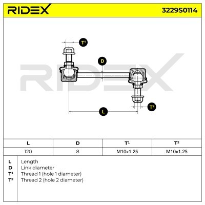 Łącznik Stabilizatora RIDEX 3229S0114 3229S0114 - foto 7