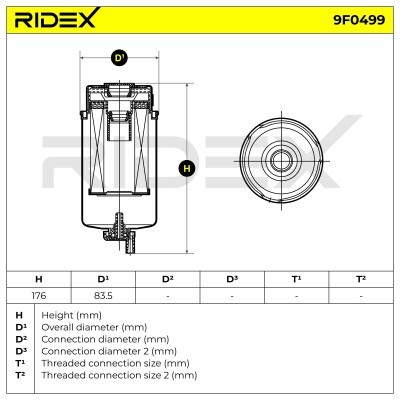 Filtr Paliwa RIDEX 9F0499 9F0499 - foto 6