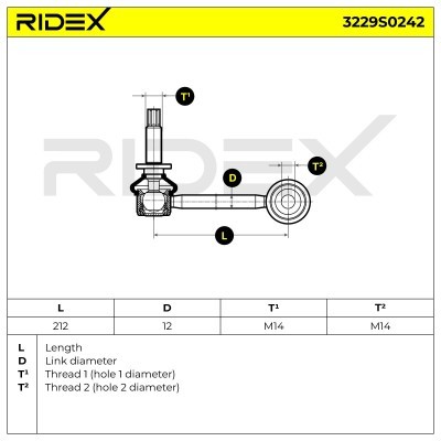 Łącznik Stabilizatora RIDEX 3229S0242 3229S0242 - foto 5