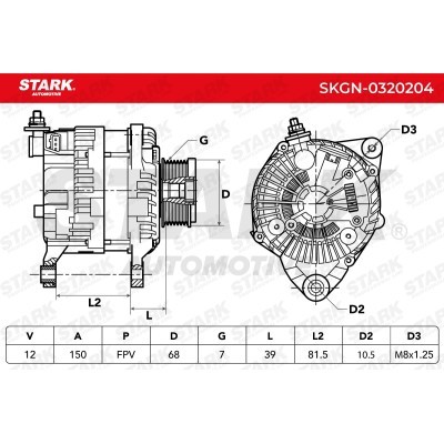 Alternator Stark SKGN-0320204 SKGN-0320204 - foto 6