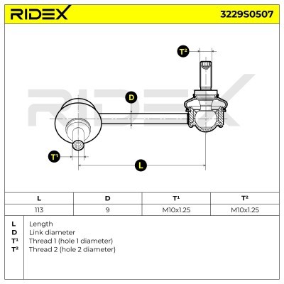 Łącznik Stabilizatora RIDEX 3229S0507 3229S0507 - foto 5