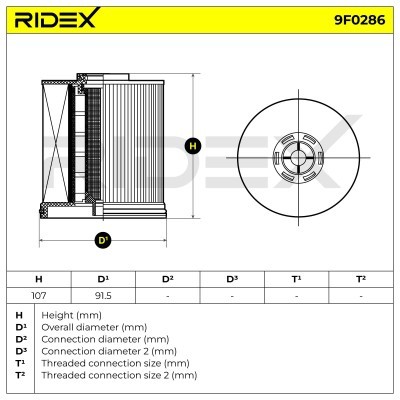 Filtr Paliwa RIDEX 9F0286 9F0286 - foto 5