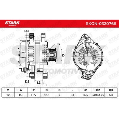 Alternator Stark SKGN-0320766 SKGN-0320766 - foto 7