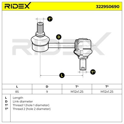 Łącznik Stabilizatora RIDEX 3229S0690 3229S0690 - foto 5