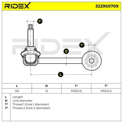 Łącznik Stabilizatora RIDEX 3229S0709 3229S0709 - foto 6