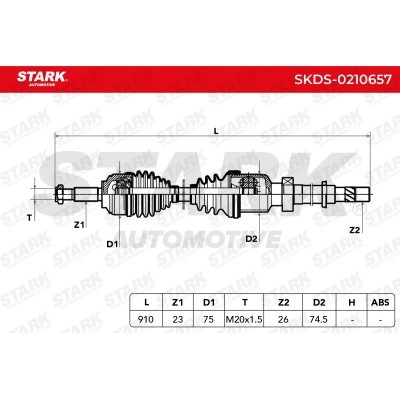 Półoś Napędowa Stark SKDS-0210657 SKDS-0210657 - foto 7