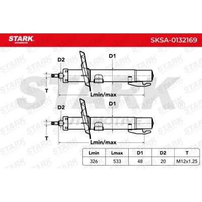 Amortyzator Stark SKSA-0132169 SKSA-0132169 - foto 4