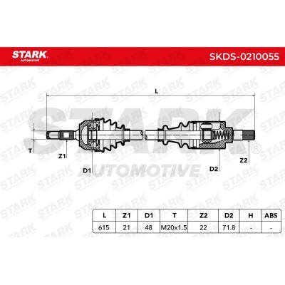 Półoś Napędowa Stark SKDS-0210055 SKDS-0210055 - foto 8