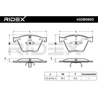 Klocki hamulcowe RIDEX 402B0803 402B0803 - foto 5