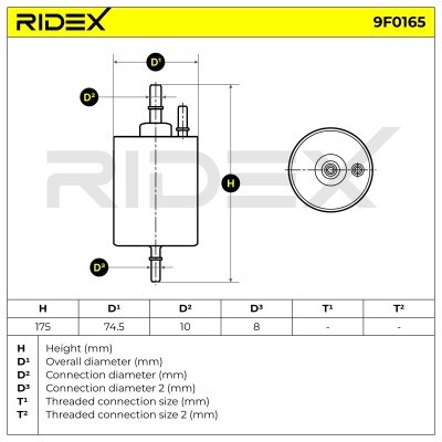 Filtr Paliwa RIDEX 9F0165 9F0165 - foto 10