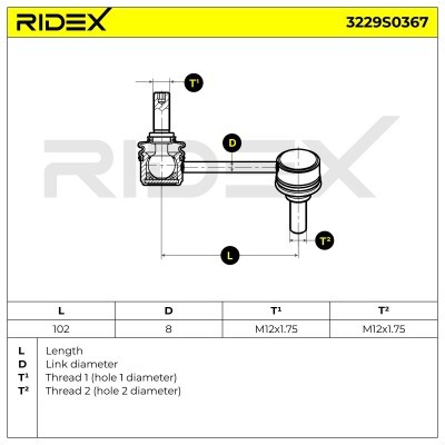 Łącznik Stabilizatora RIDEX 3229S0367 3229S0367 - foto 7