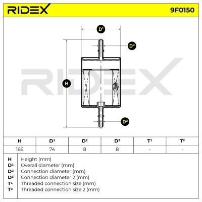 Filtr Paliwa RIDEX 9F0150 9F0150 - foto 5