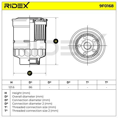 Filtr Paliwa RIDEX 9F0168 9F0168 - foto 5