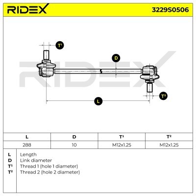 Łącznik Stabilizatora RIDEX 3229S0506 3229S0506 - foto 6