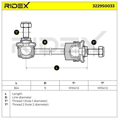 Łącznik Stabilizatora RIDEX 3229S0033 3229S0033 - foto 7