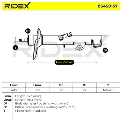 Amortyzator RIDEX 854S0157 854S0157 - foto 6