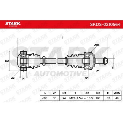 Półoś Napędowa Stark SKDS-0210564 SKDS-0210564 - foto 7