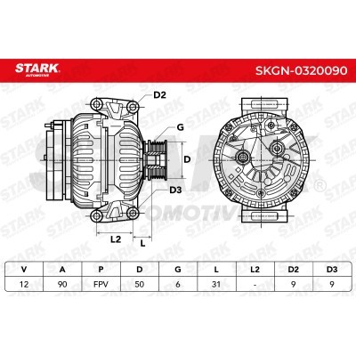 Alternator Stark SKGN-0320090 SKGN-0320090 - foto 7