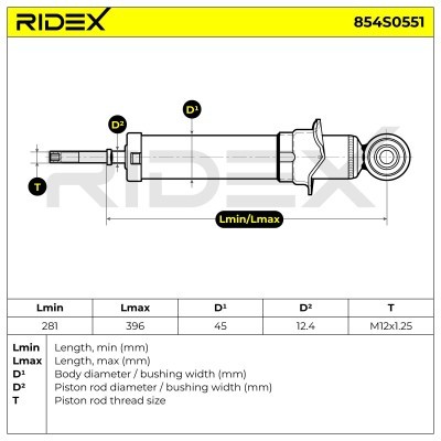 Amortyzator RIDEX 854S0551 854S0551 - foto 7