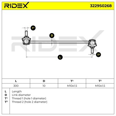 Łącznik Stabilizatora RIDEX 3229S0268 3229S0268 - foto 6