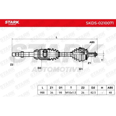 Półoś Napędowa Stark SKDS-0210071 SKDS-0210071 - foto 8