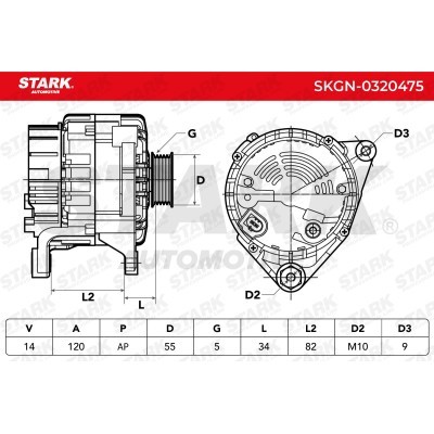 Alternator Stark SKGN-0320475 SKGN-0320475 - foto 7