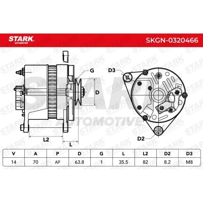 Alternator Stark SKGN-0320466 SKGN-0320466 - foto 5