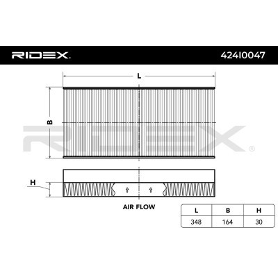 Filtr Kabinowy RIDEX 424I0047 424I0047 - foto 2