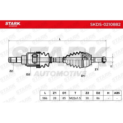 Półoś Napędowa Stark SKDS-0210882 SKDS-0210882 - foto 8