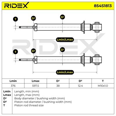 Amortyzator RIDEX 854S0704 854S0704 - foto 8