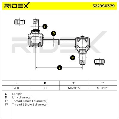 Łącznik Stabilizatora RIDEX 3229S0379 3229S0379 - foto 9