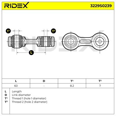 Łącznik Stabilizatora RIDEX 3229S0239 3229S0239 - foto 6