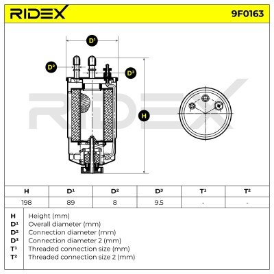 Filtr Paliwa RIDEX 9F0163 9F0163 - foto 5