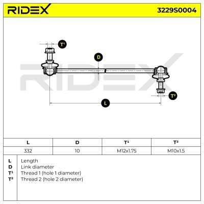 Łącznik Stabilizatora RIDEX 3229S0004 3229S0004 - foto 6