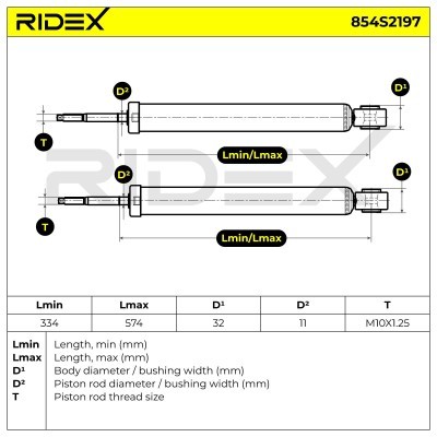 Amortyzator RIDEX 854S2197 854S2197 - foto 8