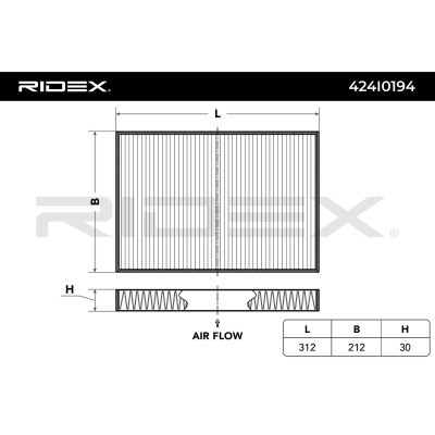 Filtr Kabinowy RIDEX 424I0194 424I0194 - foto 5