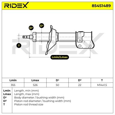 Amortyzator RIDEX 854S1489 854S1489 - foto 6