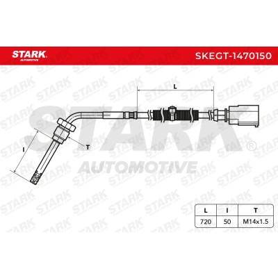 Czujnik temperatury spalin Stark SKEGT-1470150 SKEGT-1470150 - foto 6