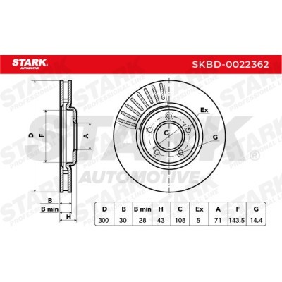 Tarcza hamulcowa Stark SKBD-0022362 SKBD-0022362 - foto 5