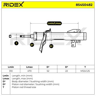 Amortyzator RIDEX 854S0482 854S0482 - foto 9