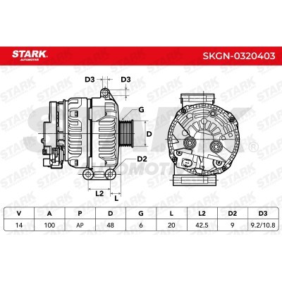 Alternator Stark SKGN-0320403 SKGN-0320403 - foto 6
