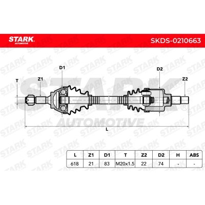 Półoś Napędowa Stark SKDS-0210663 SKDS-0210663 - foto 3