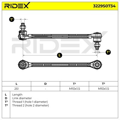 Łącznik Stabilizatora RIDEX 3229S0734 3229S0734 - foto 6