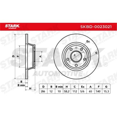 Tarcza hamulcowa Stark SKBD-0023021 SKBD-0023021 - foto 3