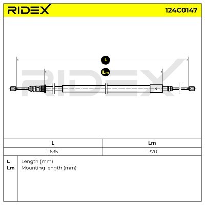 Linka Hamulca Ręcznego RIDEX 124C0147 124C0147 - foto 6