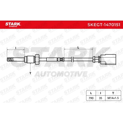 Czujnik temperatury spalin Stark SKEGT-1470151 SKEGT-1470151 - foto 6