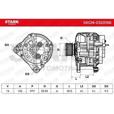 Alternator Stark SKGN-0320156 SKGN-0320156 - foto 7