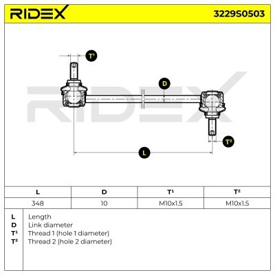 Łącznik Stabilizatora RIDEX 3229S0503 3229S0503 - foto 7