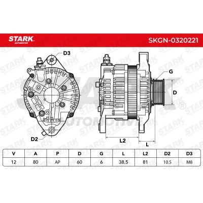 Alternator Stark SKGN-0320221 SKGN-0320221 - foto 8